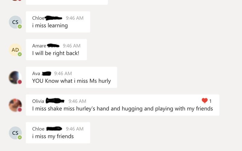 Multiple messages in a group chat online.