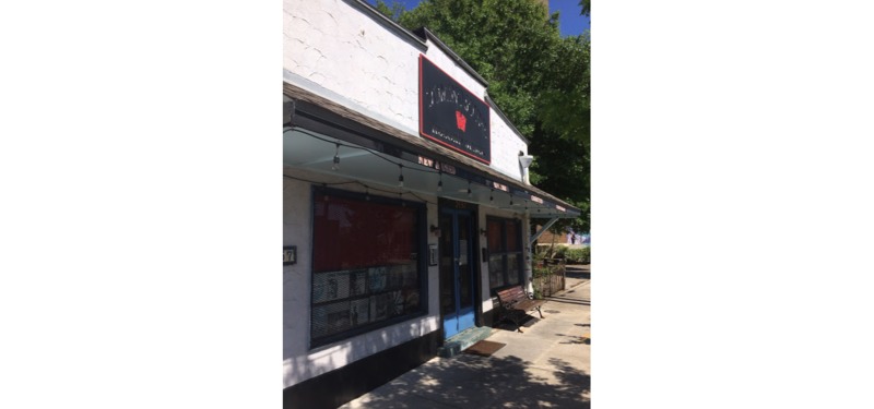 A closed down record store. 