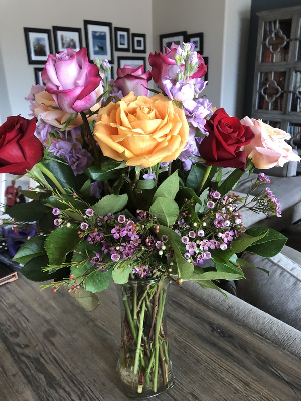 Photo of a floral arrangement. 