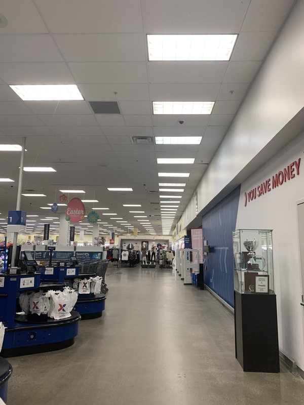 An empty supermarket. 