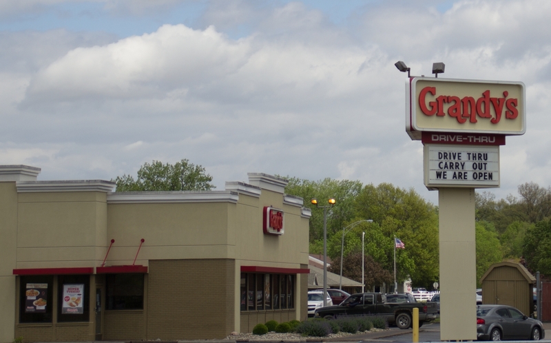 A fast food restaurant exterior. 