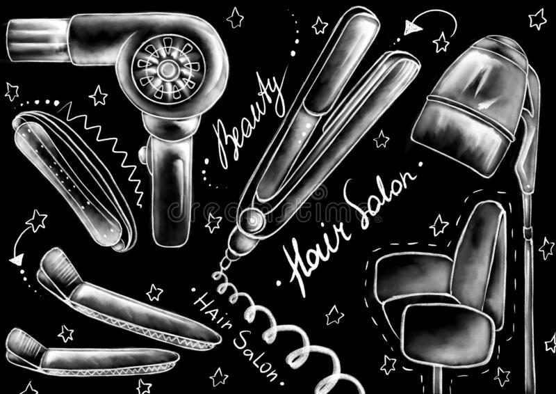 An image of an at-home salon logo. 