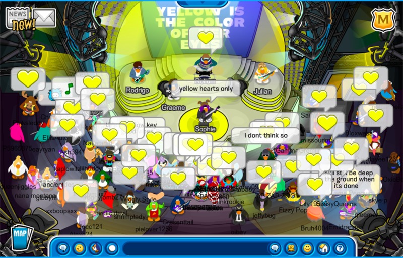 A screenshot from an online game. 