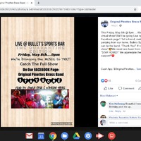 a screenshot of a Facebook event of a jazz concert's live stream