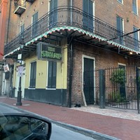 A closed down building. 