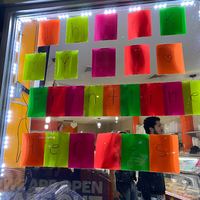 Message in window with sticky notes colored orange, pink, yellow, red, and green with text, "Thank You Frontline Heroes"