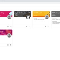 A screenshot of several classes in Google Classroom.