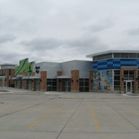 Image of an empty outdoor mall.