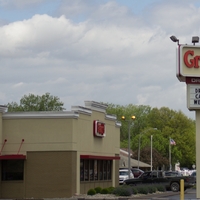 A fast food restaurant exterior. 