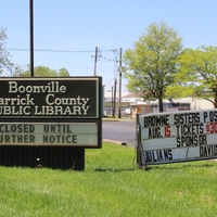 A Library sign indicating that they are "Closed Until Further Notice".