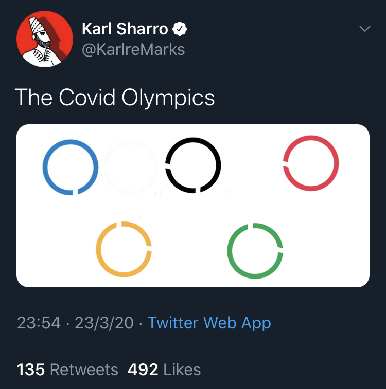 A screenshot of a tweet from Twitter. 