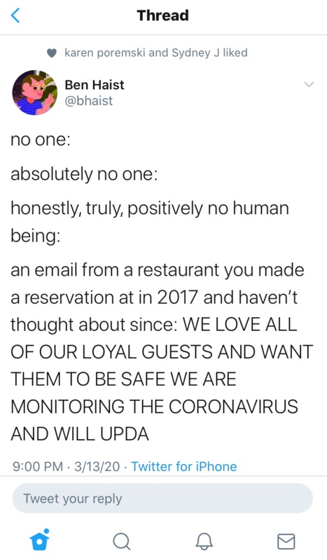 A screenshot of a tweet from Twitter. 