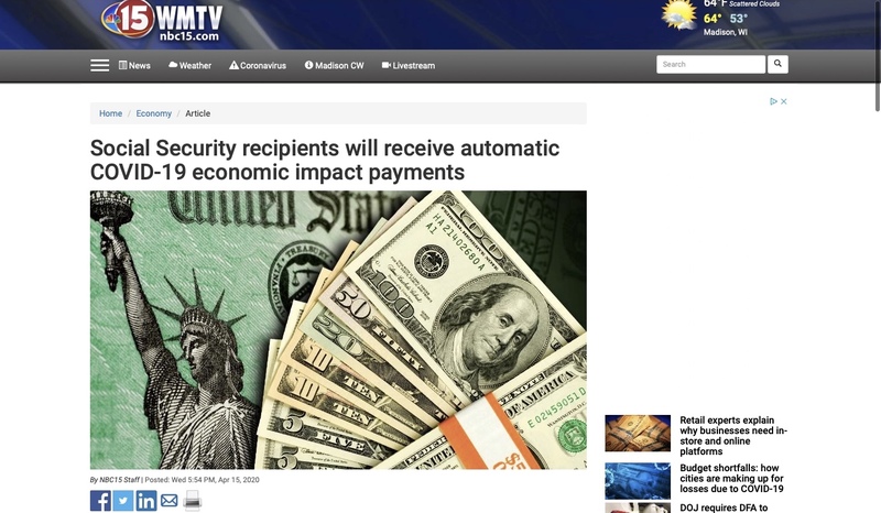 A screenshot from  www.nbc15.com.
