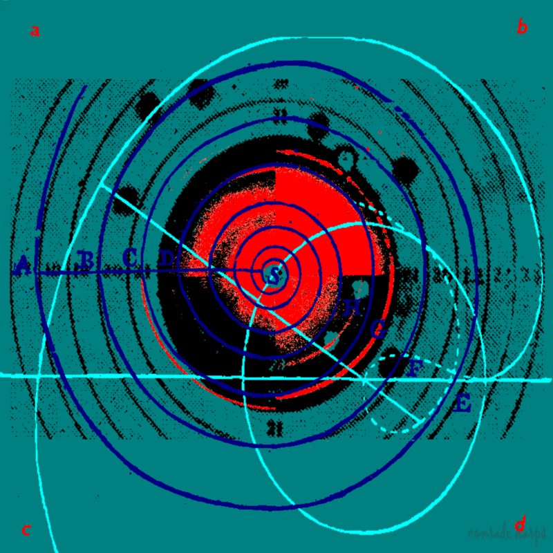 A graphic of a spiral. 