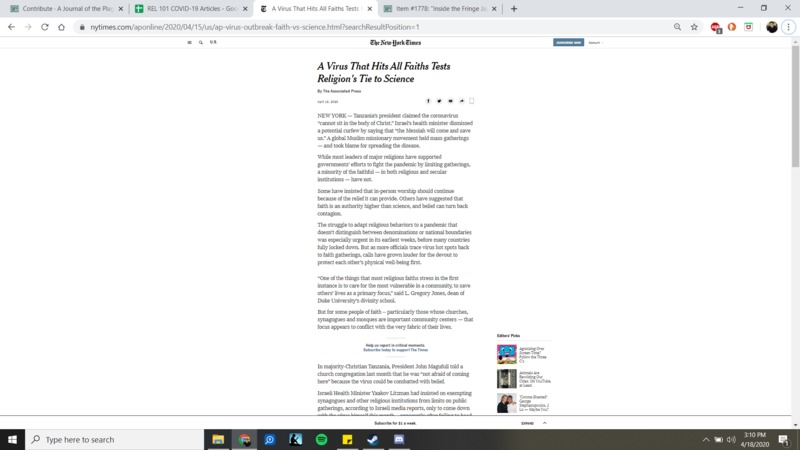 An article from NYtimes.com.