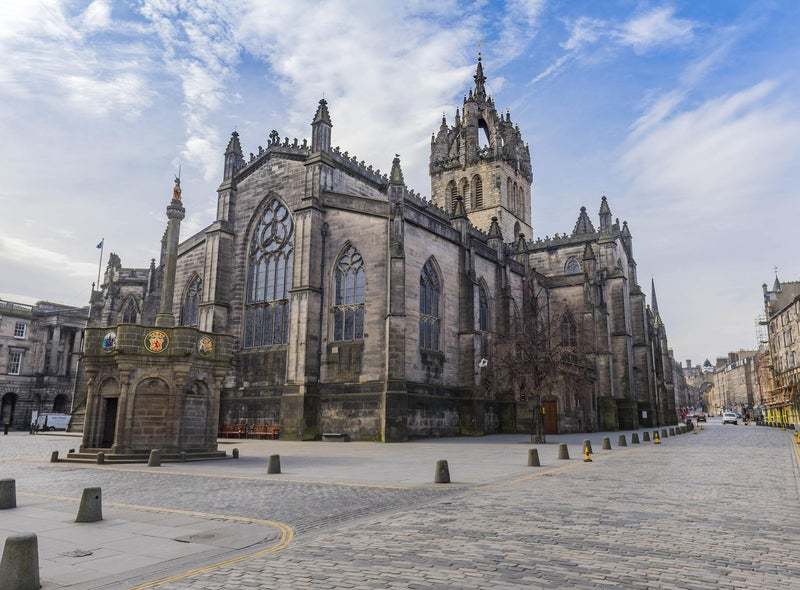 The Royal Mile in Edinburgh, Scotland. 