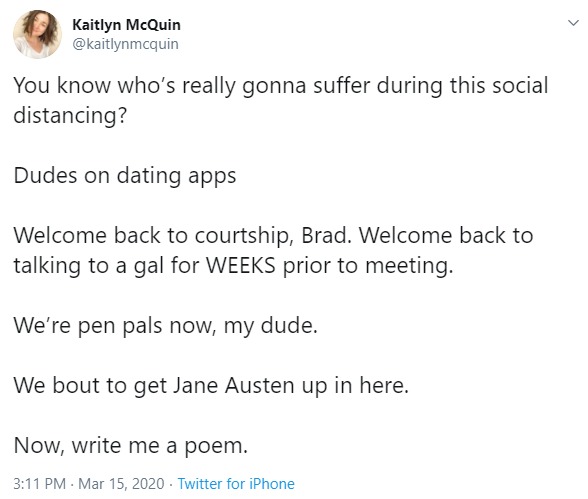 A screenshot of a Twitter post. 