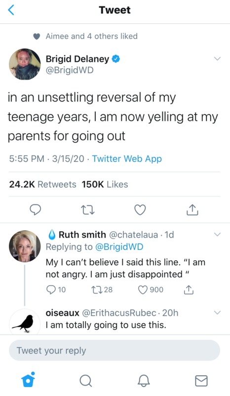 A screenshot of a tweet from Twitter. 